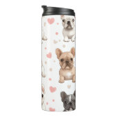 Bouteilles Isothermes Monogramme Personalized Adorable French Bulldog (Tourné sur la droite)