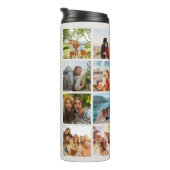 Bouteilles Isothermes Monogramme Personnalisé 16 Photo Collage (Tourné sur la droite)