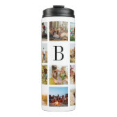 Bouteilles Isothermes Monogramme Personnalisé 19 Photo Collage (Devant)