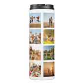 Bouteilles Isothermes Monogramme Personnalisé 19 Photo Collage (Dos)