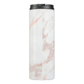 Bouteilles Isothermes Monogramme personnalisé en marbre rose (Dos)