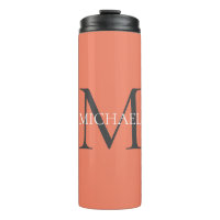 Monogramme personnalisé et nom rose clair