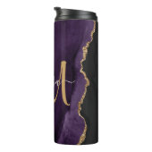 Bouteilles Isothermes Monogramme personnalisé Parties scintillant or vio (Tourné sur la droite)