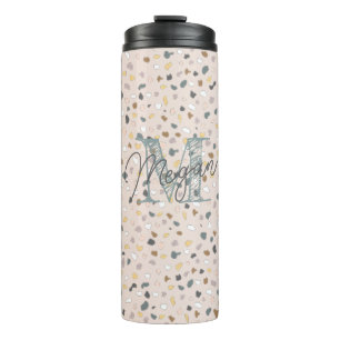 Bouteilles Isothermes Monogramme personnalisé Terrazzo