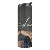 Bouteilles Isothermes Monogramme photo minimaliste moderne (Tourné sur la gauche)