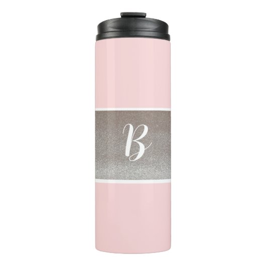 Bouteilles Isothermes Monogramme Pink Sparkie Thermal Tumbler (Devant)
