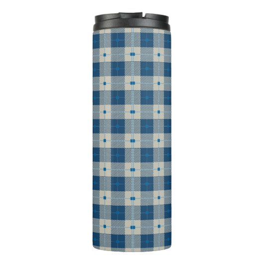 Bouteilles Isothermes Monogramme Plaid Blue Lodge (Dos)