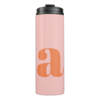 Monogramme Rétro Personnalisé Bridesmaid rose oran