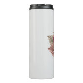 Bouteilles Isothermes Monogramme rose Floral initial O (Dos)