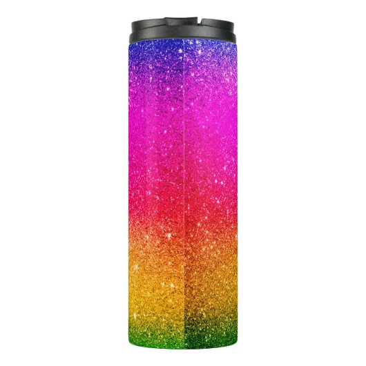 Bouteilles Isothermes Monogramme rose jaune Arc-en-ciel (Dos)