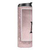 Bouteilles Isothermes Monogramme rose Parties scintillant or (Tourné sur la gauche)