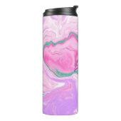 Bouteilles Isothermes Monogramme rose, violet, Mint vert Marbre Art (Tourné sur la gauche)