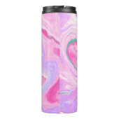 Bouteilles Isothermes Monogramme rose, violet, Mint vert Marbre Art (Dos)