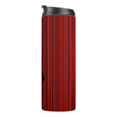 Bouteilles Isothermes Monogramme rouge et noir de fines bandes verticale (Tourné sur la droite)