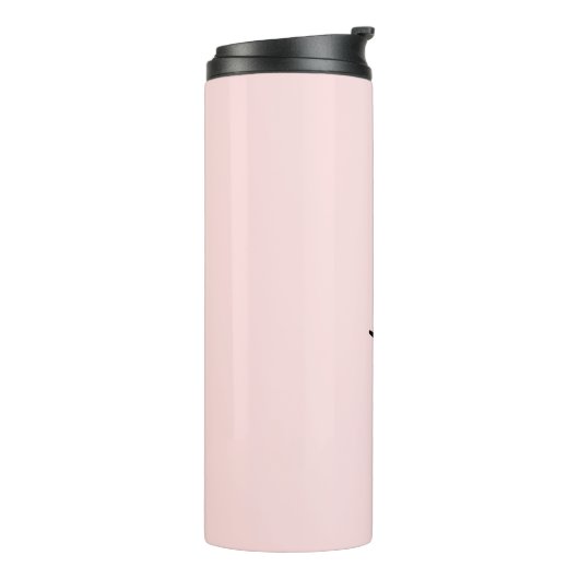 Bouteilles Isothermes Monogramme Script Blush Pink Thermo Tumbler (Tourné sur la gauche)