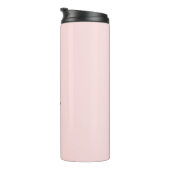 Bouteilles Isothermes Monogramme Script Blush Pink Thermo Tumbler (Tourné sur la droite)