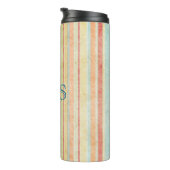 Bouteilles Isothermes Monogramme Shabby Stripes (Tourné sur la droite)