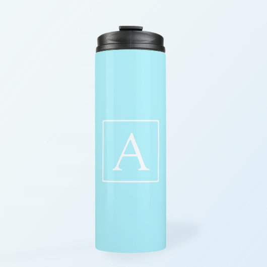 Bouteilles Isothermes Monogramme simple bleu ciel