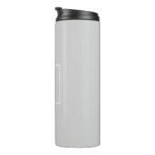 Bouteilles Isothermes Monogramme simple gris clair (Tourné sur la droite)