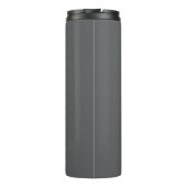 Bouteilles Isothermes Monogramme simple gris classique Ajouter un nom in (Dos)
