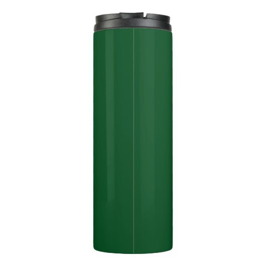 Bouteilles Isothermes monogramme simple vert foncé (Dos)