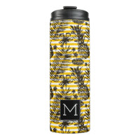 Monogramme tiré par la main des ananas |