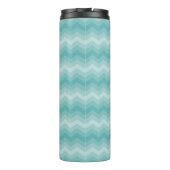 Bouteilles Isothermes Monogramme turquoise Ombre Chevron (Dos)