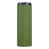 Bouteilles Isothermes Monogramme vert olive foncé moderne (Dos)
