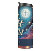 Bouteilles Isothermes Monogramme Vibrant Christian Halloween Bible Verse (Tourné sur la droite)