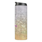 Bouteilles Isothermes Monographie des étoiles de Parties scintillant or  (Tourné sur la droite)