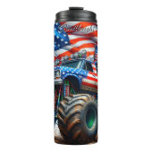 Bouteilles Isothermes Monster Truck American Flag Splash (Devant)