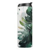 Bouteilles Isothermes Monstera Feuilles Tropical Custom Thermal Tumbler (Tourné sur la gauche)