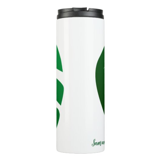 Bouteilles Isothermes Monstera Leaf Design Tumbler Thermique (Dos)