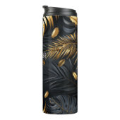 Bouteilles Isothermes Monstère d'or et Feuilles de palmiers (Tourné sur la droite)