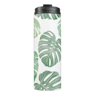 Bouteilles Isothermes Monstre aquarelle, papier peint tropical transpare