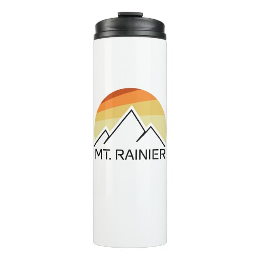 Bouteilles Isothermes Mont Rainier Washington Retro (Devant)