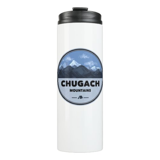 Bouteilles Isothermes Montagnes Chugach Alaska Camping (Devant)