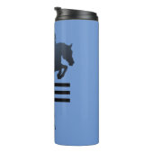 Bouteilles Isothermes Montrez le cavalier qui franchit un obstacle. (Tourné sur la droite)