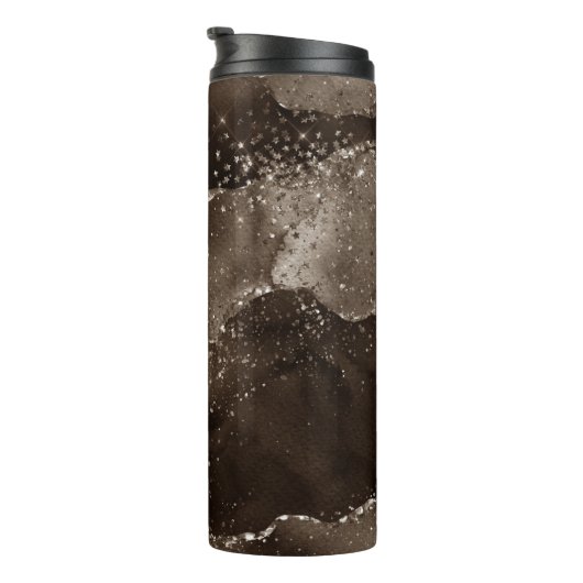 Bouteilles Isothermes Moody Agate | Café Brown bronze doré Taupe (Tourné sur la droite)