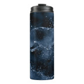 Bouteilles Isothermes Moody Agate | Marine Denim Steel Blue Faux Parties (Devant)