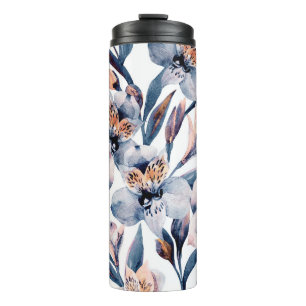 Bouteilles Isothermes Moody Alstroemeria : Motif des fleurs d'aquarelle