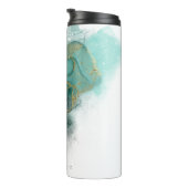 Bouteilles Isothermes Moody Ink EmeraldGold Wedding Party ID988 (Tourné sur la droite)