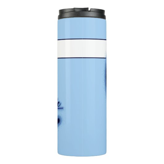 Bouteilles Isothermes Moon Magic Stars Coeurs Nom céleste Bleu clair (Dos)