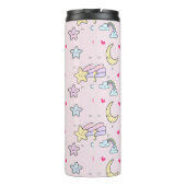 Bouteilles Isothermes Moon, Stars and Clouds Pattern on Rose (Dos)