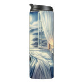 Bouteilles Isothermes Moonlit Coastal Bedroom with Sleeping Cat (Tourné sur la droite)