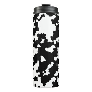 Bouteilles Isothermes Mosaïque Abstraite irrégulière Camo noir et blanc