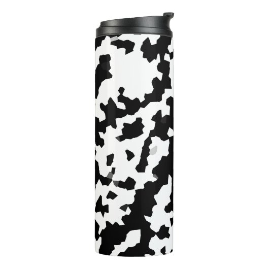 Bouteilles Isothermes Mosaïque Abstraite irrégulière Camo noir et blanc (Tourné sur la gauche)