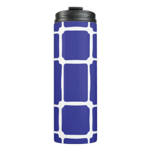 Bouteilles Isothermes mosaïque de carrés inégaux bleus