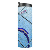 Bouteilles Isothermes Mosaïque de miroir bleu Abstrait (Tourné sur la droite)