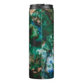 Bouteilles Isothermes Moss Agate Green Crystal Geode Abstract (Dos)